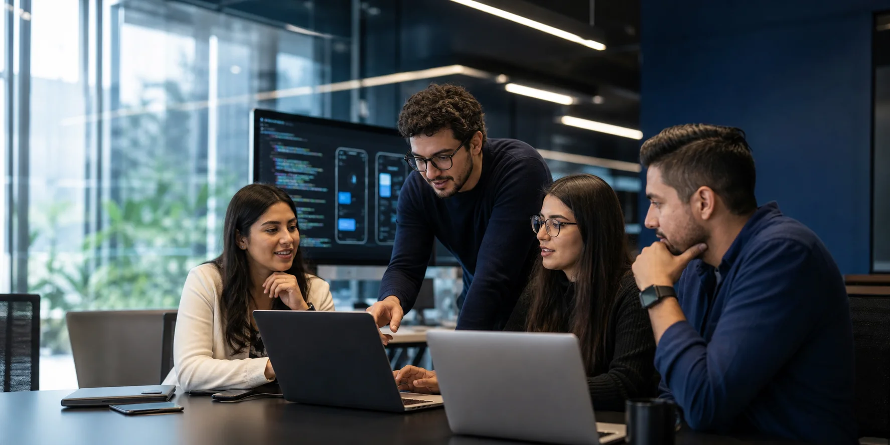 Equipo de RecoverSys colaborando en el desarrollo de una solución digital